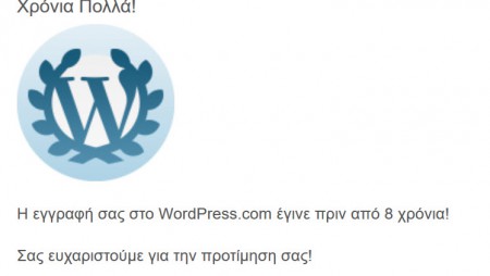 8 Years Anniversary at WordPress.com